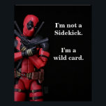 Póster Graciosa fotografía de juguete anti héroe<br><div class="desc">Disfruta de este divertido diseño poster de una figura de acción de juguete captada a través de una lente de cámara. Esta cita muestra el carácter de esta figura de acción. Disfruta este producto y muchos más en mi tienda.</div>