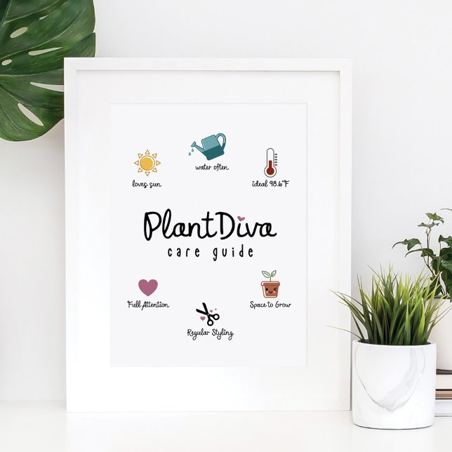 Póster Graciosa Guía de Atención a la Diva de Plantas Ama (Subido por el creador)