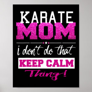 Póster Graciosa Karate Mom T Shirt Mejor Madre