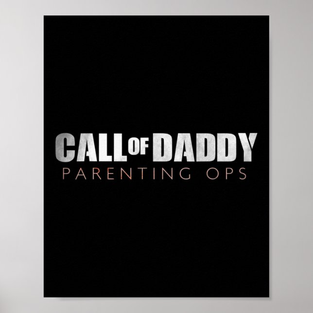 Póster Graciosa Llamada De Papá A Papi Padres Regalo De L (Frente)