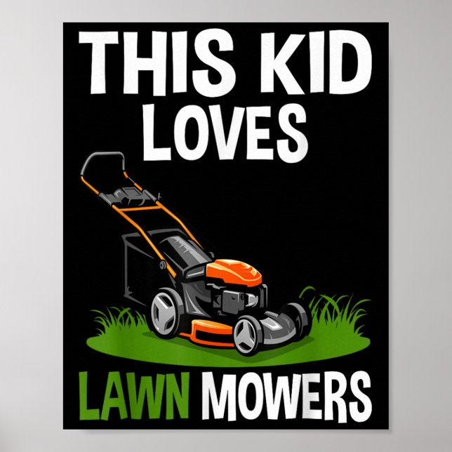 Póster Graciosa Maceración De Césped Para Niños Ducha Gra (Frente)