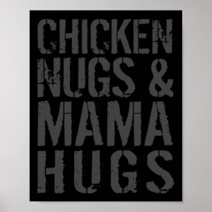 Póster Graciosa Mamá Gallina Linda Gráfica Para Amante De