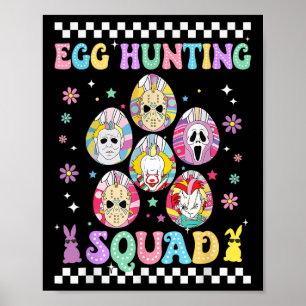 Póster Graciosa Preparación Para Groovy Dye Horror Huevos
