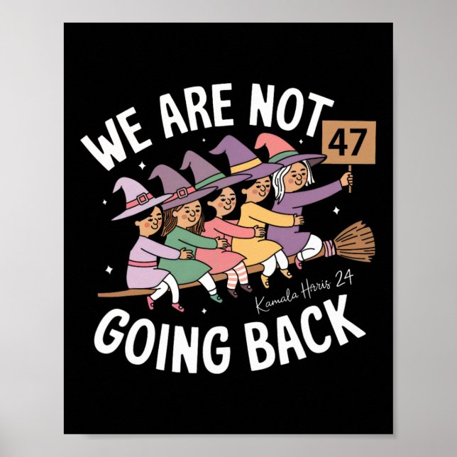 Póster Graciosas brujas de café que no vamos a volver (Frente)