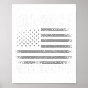 Póster Gracioso 4 De Julio Patriótico Estadounidense Qué 