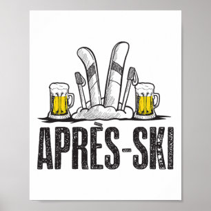 Póster Gracioso Amor Apres Ski Shirt - Great Snow Lovers 