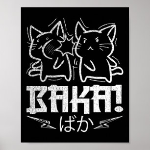 Póster Gracioso Anime Manga Otaku Baka Conejo Slap Meme
