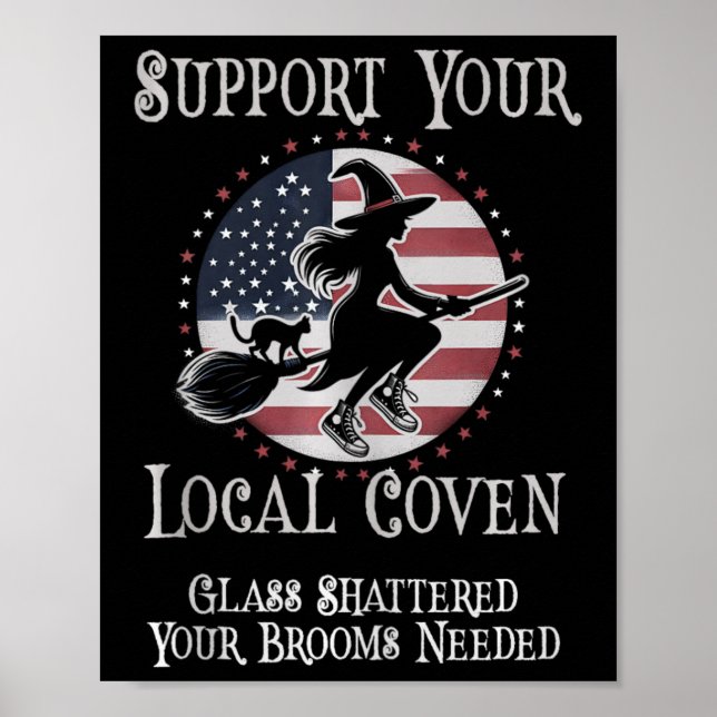 Póster Gracioso Apoyo a Su Horno Local Limpieza De Kamala (Frente)