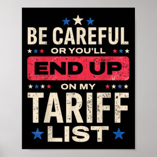 Póster Gracioso Arancel Meme Estadounidense Pride