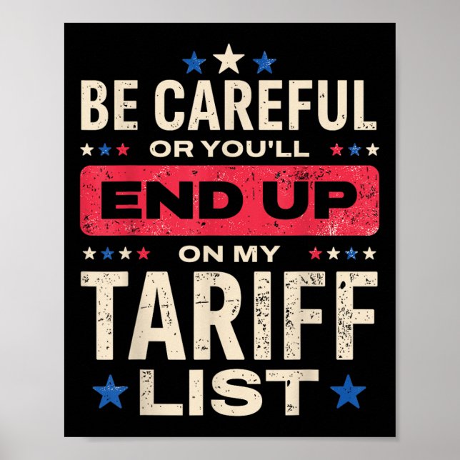 Póster Gracioso Arancel Meme Estadounidense Pride (Frente)