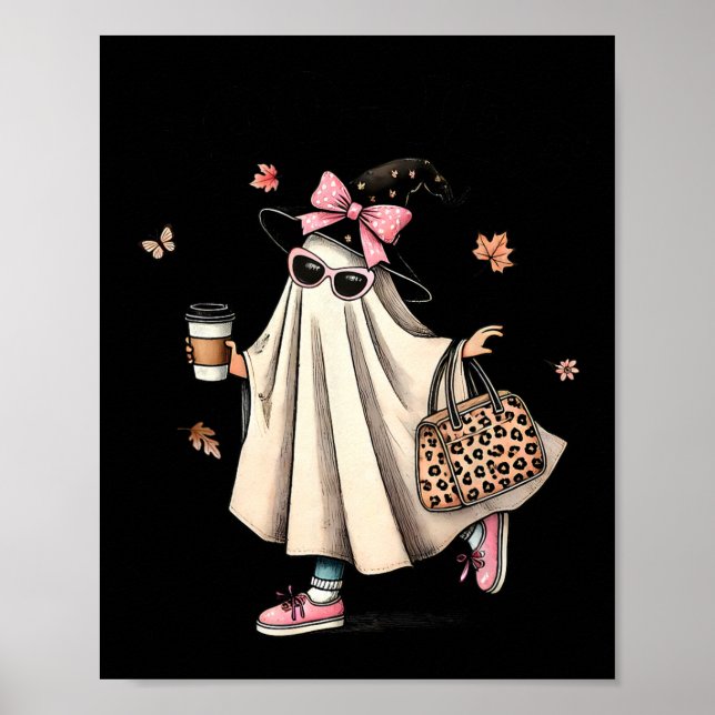 Póster Gracioso Boo Jee Ghost Halloween Boo Jee Ghost Spo (Frente)