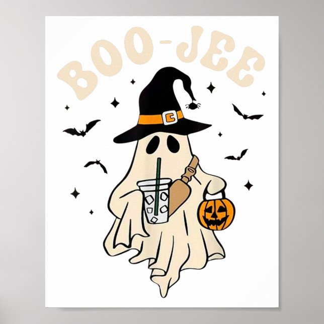 Póster Gracioso Boo-jee Ghost Halloween Boo Jee Ghost Spo (Frente)