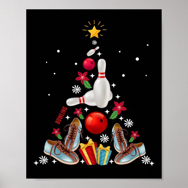 Póster Gracioso Bowny Árbol de Navidad Ornament Decor Mer (Frente)
