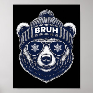 Póster Gracioso Bruh - Navidades