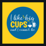 Póster Gracioso café Lover Typography Retro Kitchen Art<br><div class="desc">Arte tipográfico colorido con colores retro y vibrante. Puntas y citas divertidas sobre comida,  cocina,  cocción y cena. Decoración perfecta para su cocina,  comedor,  cafetería,  panadería o restaurante. El color de fondo (el círculo y el cuadrado) es el personalizable a través de la Herramienta de diseño.</div>