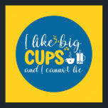 Póster Gracioso café Lover Typography Retro Kitchen Art<br><div class="desc">Arte tipográfico colorido con colores retro y vibrante. Puntas y citas divertidas sobre comida,  cocina,  cocción y cena. Decoración perfecta para su cocina,  comedor,  cafetería,  panadería o restaurante. El color de fondo (el círculo y el cuadrado) es el personalizable a través de la Herramienta de diseño.</div>
