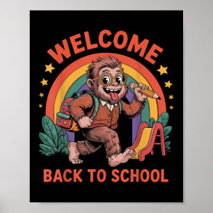 Póster Gracioso Camino Grande De Vuelta A La Mochila De L