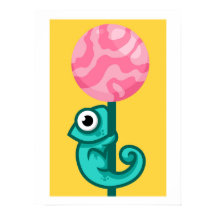 Gracioso Chameleon- Cuta sala de juegos para anima
