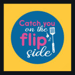 Póster Gracioso cocinar Pun Typography Art Retro Color<br><div class="desc">Arte tipográfico colorido con colores retro y vibrante. Puntas y citas divertidas sobre comida,  cocina,  cocción y cena. Decoración perfecta para su cocina,  comedor,  cafetería,  panadería o restaurante. El color de fondo (el círculo y el cuadrado) es el personalizable a través de la Herramienta de diseño.</div>