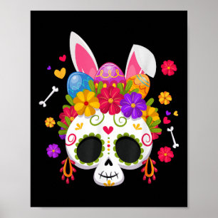 Póster Gracioso Conejo De Pascua De Azúcar Conejo De Oído