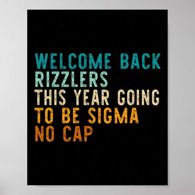 Póster Gracioso De Vuelta A La Escuela Secundaria Profeso (Frente)