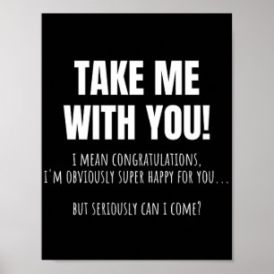 Póster Gracioso despedida de despedida por el trabajador