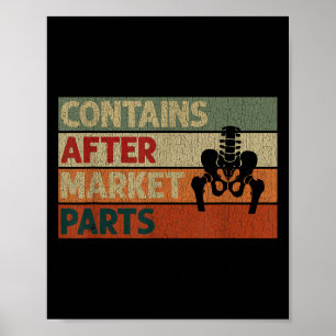 Póster Gracioso después de la recuperación de la cirugía 