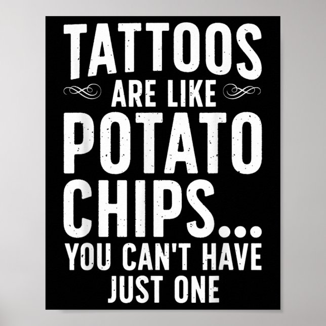 Póster Gracioso Diseño De Tatuajes Para Tatuajes Tattoist (Frente)