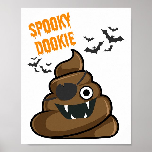 Póster Gracioso Disfraz De Dookie Halloween Para Hombres  (Frente)