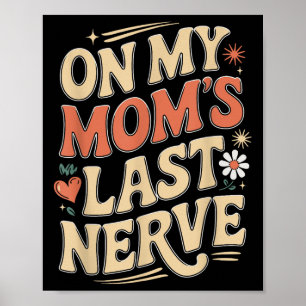 Póster Gracioso en la última cita de Nerve de mi mamá