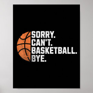Póster Gracioso entrenador del equipo de baloncesto discu