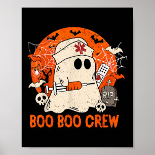 Póster Gracioso fantasma Boo Boo Crew Enfermería de enfer