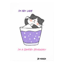 Gracioso gato flojo Humor sarcástico meme Personal