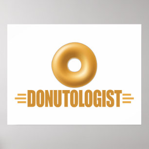Póster Gracioso Glazed Donut Lover