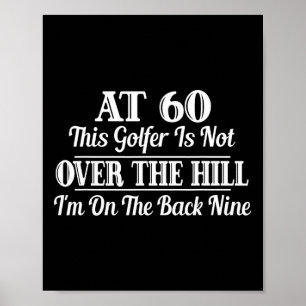 Póster Gracioso Golf 60 cumpleaños Gift Shirt 60th Golfer
