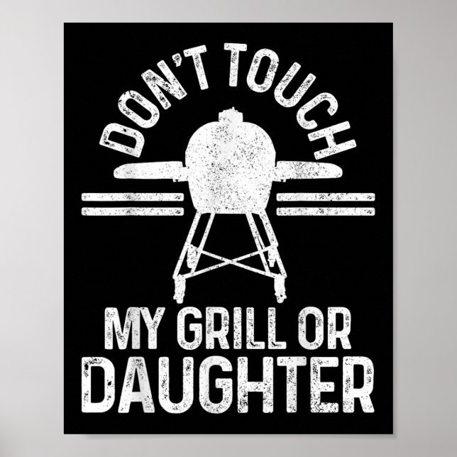 Póster Gracioso Grillmaster Bbq Grill Chef Gift (Frente)