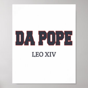 Póster Gracioso Guay Da Pope Shirt Dios bendiga al Papa L