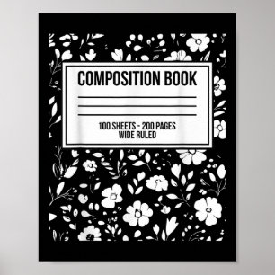 Póster Gracioso Halloween Costume Journal Composition Not