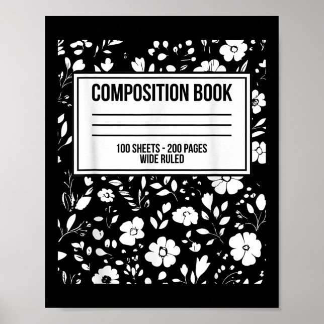 Póster Gracioso Halloween Costume Journal Composition Not (Frente)