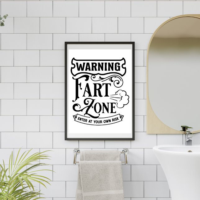 Póster Gracioso humor de baño de hostal airbnb simple (Subido por el creador)