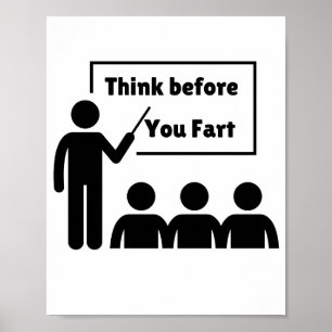 Póster Gracioso humor de Farting