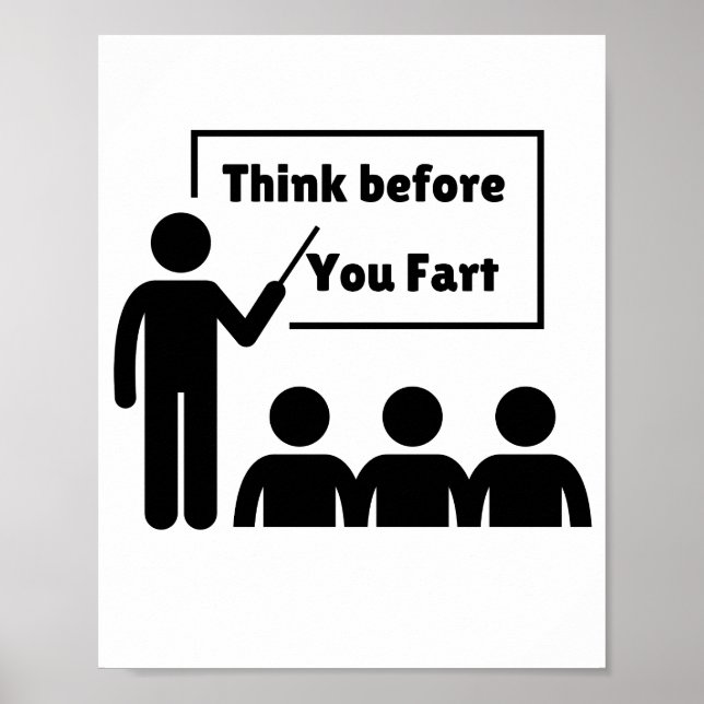 Póster Gracioso humor de Farting (Frente)