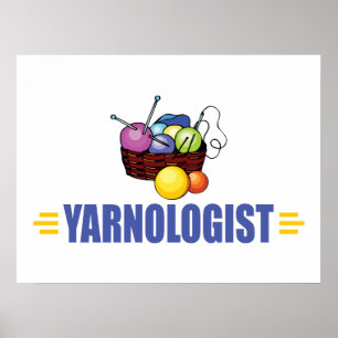 Póster Gracioso Knitting