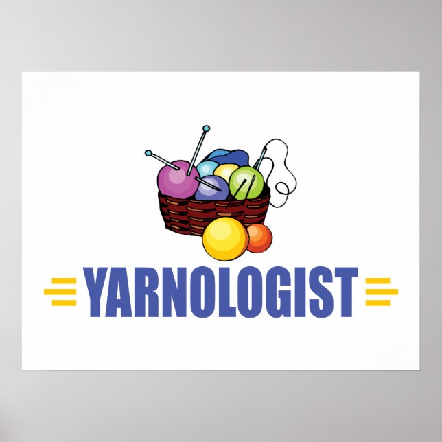 Póster Gracioso Knitting (Frente)