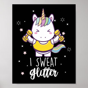 Póster Gracioso Levantamiento De Peso De Gimnasio Yo Sudo