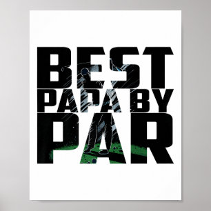 Póster Gracioso Mejor Papa Del Regalo De Camisas De Golf