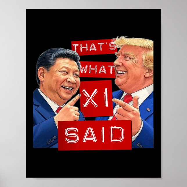 Póster Gracioso meme de Trump (Frente)