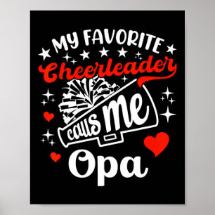 Póster Gracioso, mi animadora favorita me llama Opa Cheer