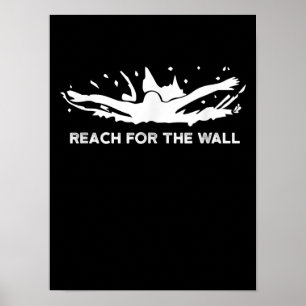 Póster Gracioso Natación Regalo Equipo Deportivo De Natac