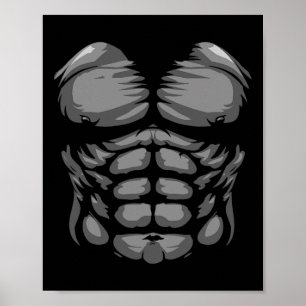 Póster Gracioso niño de Halloween niño adulto gorila de m